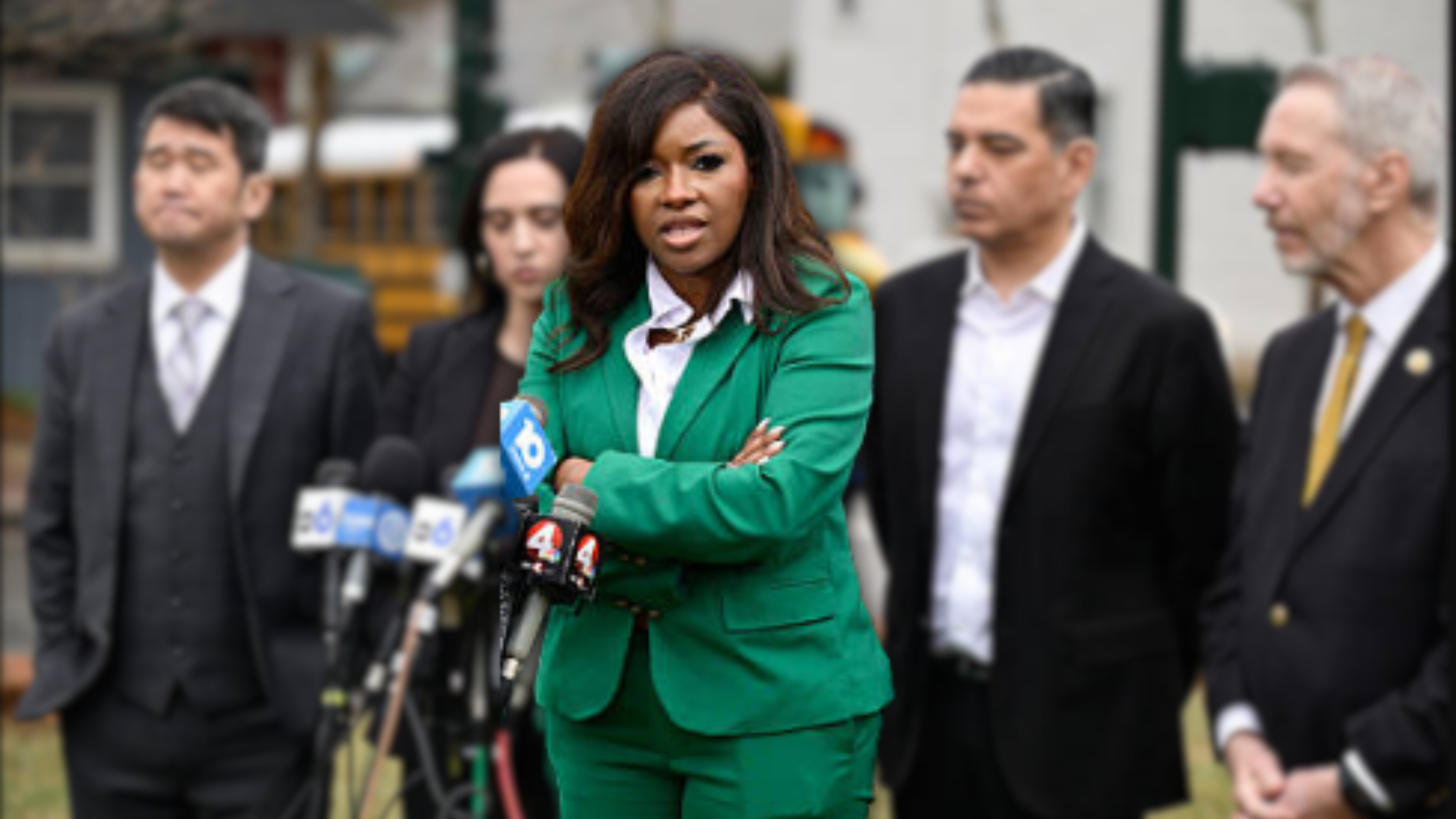 Jasmine Crockett Makes a Statement in Green Blazer During House Panel on Epstein Ties