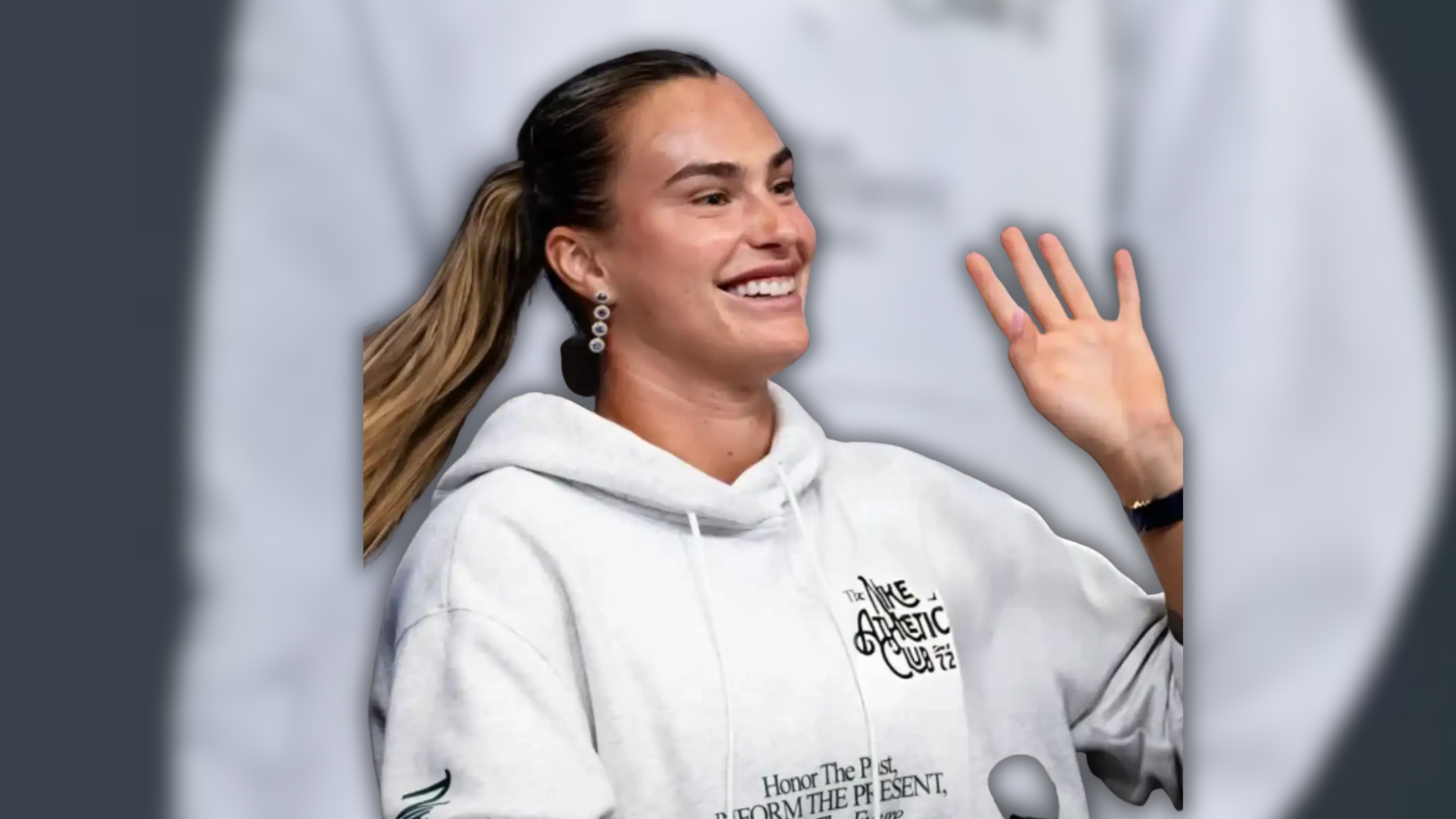 Power & Comfort: Aryna Sabalenka’s Athletic Club Hoodie Style at Australian Open