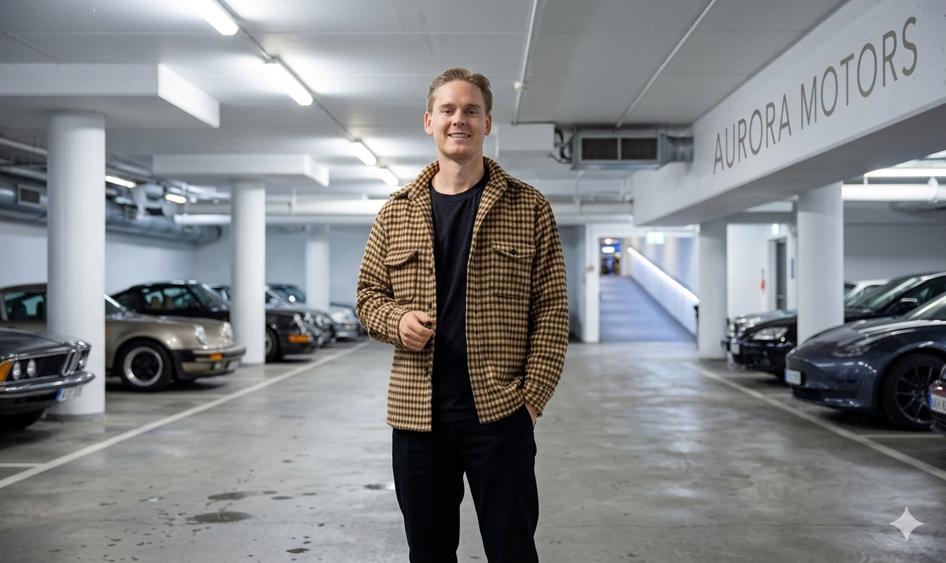 Kevin Lankinen plaid shacket in Carolina Hurricanes vs Vancouver Canucks hockey game, tan mustard and brown check pattern