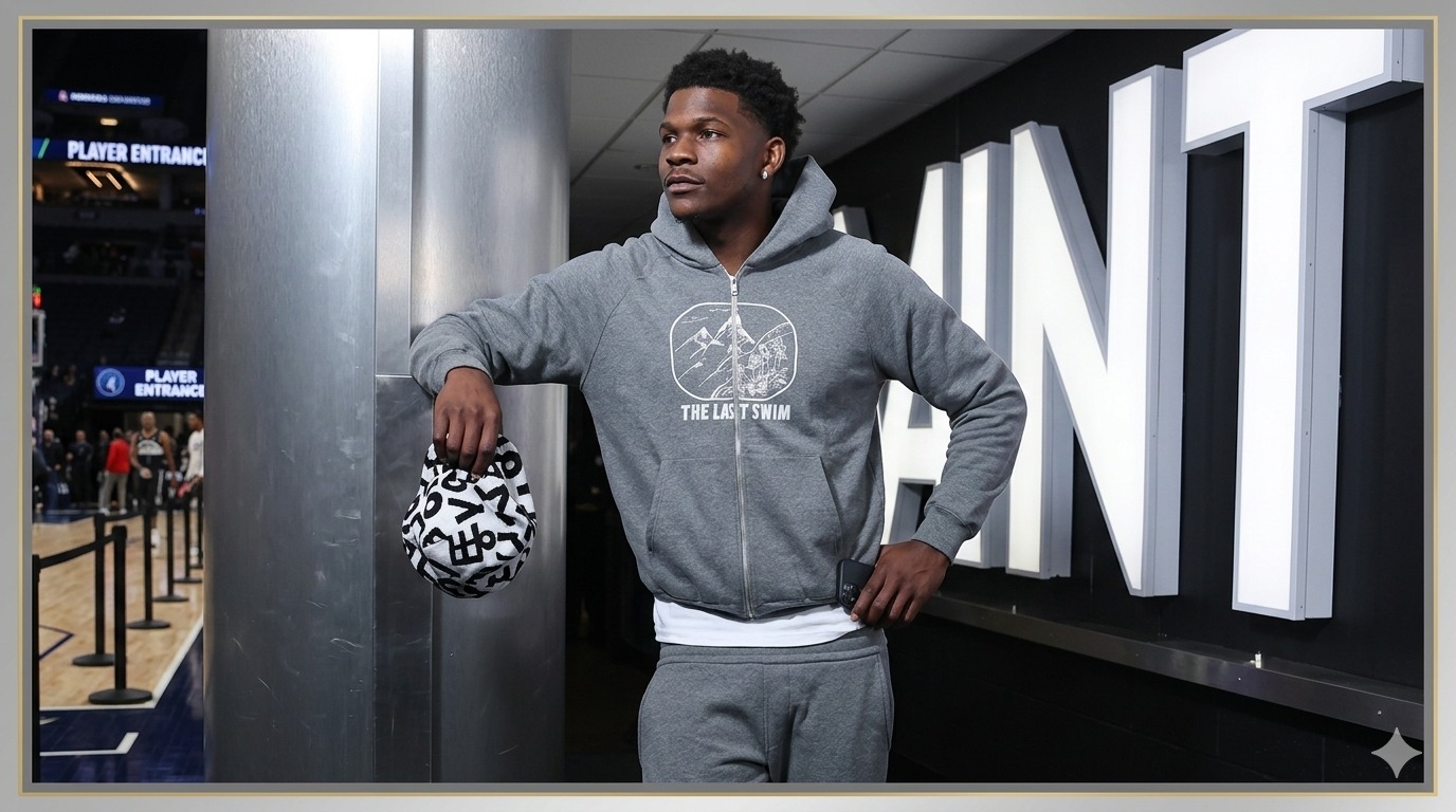 Anthony Edwards Houston Rockets vs Minnesota Timberwolves Grey Hoodie – Courtside Style