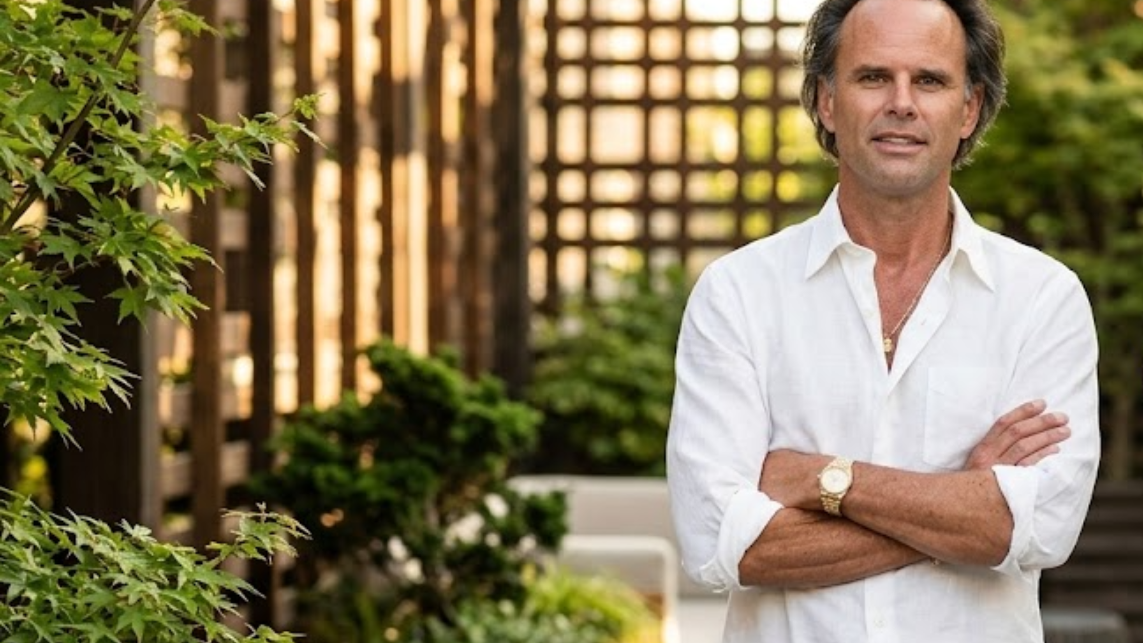 Walton Goggins NYC 2025 White Shirt Tribeca Style