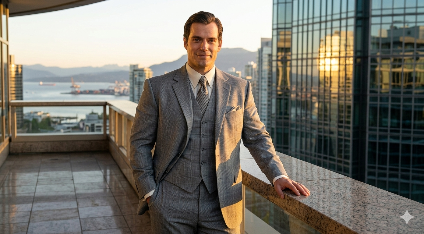 Henry Cavill The Man From U.N.C.L.E. Grey Checked Suit – Napoleon Solo Style