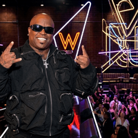 CeeLo Green wearing black multi-pocket bomber jacket on The Voice S29