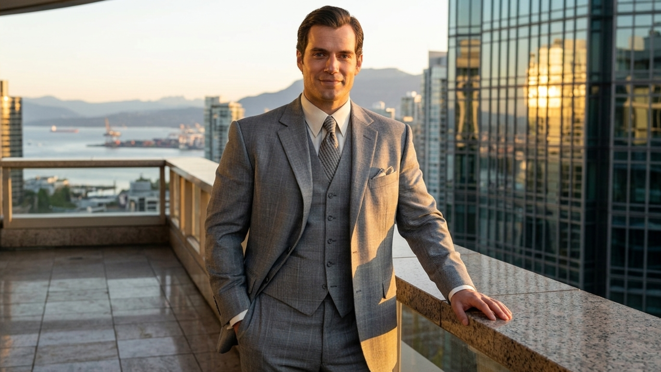 Henry Cavill The Man From U.N.C.L.E. Grey Checked Suit – Napoleon Solo Style