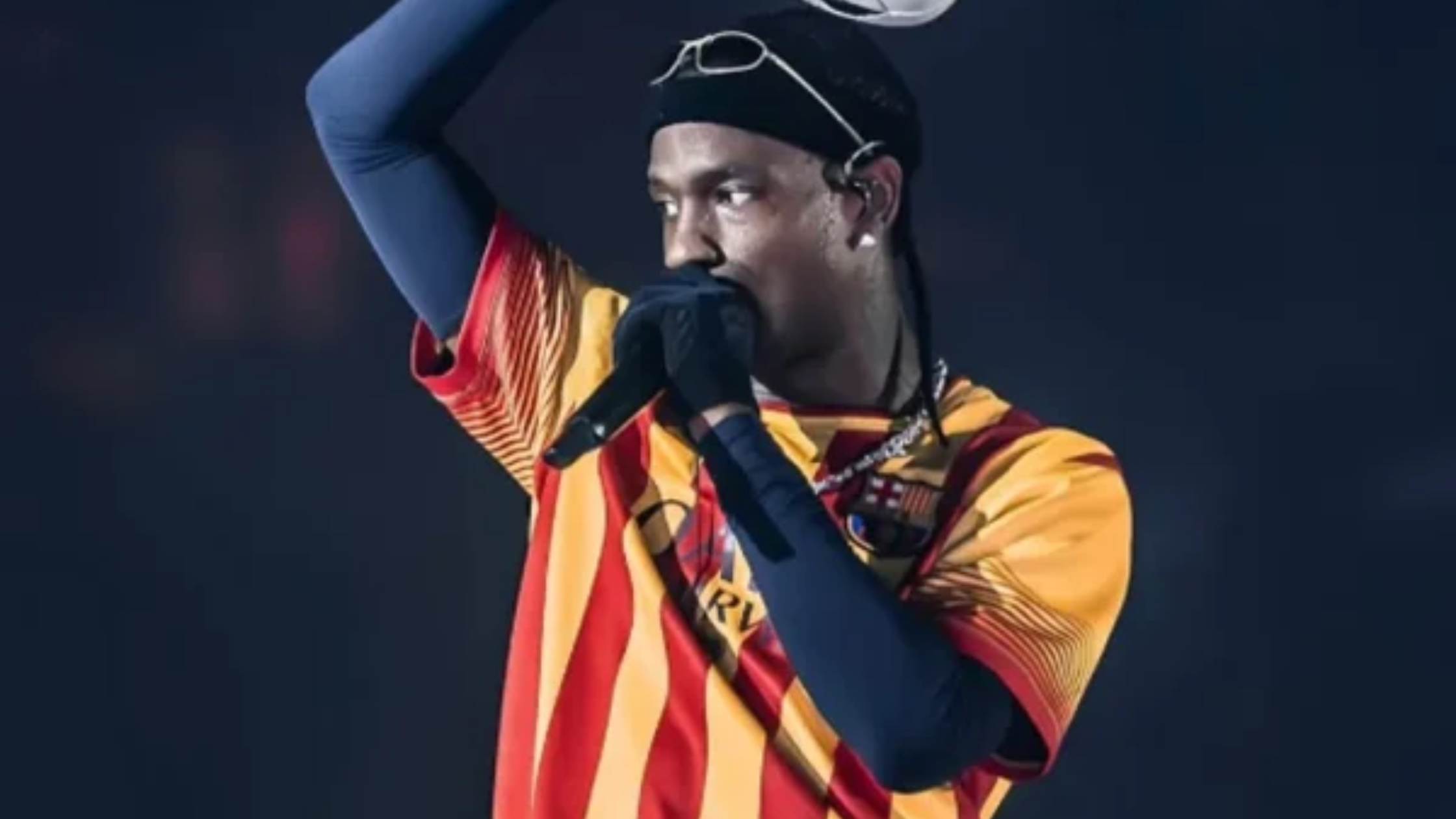 Travis Scott SHIT GOING DUMB Striped T-Shirt – Circus Maximus Tour 2025