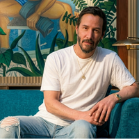 Keanu Reeves Outcome 2026 white boxy t-shirt minimalist on-screen style premium cotton crew neck short sleeve clean casual fashion outfit cinematic look