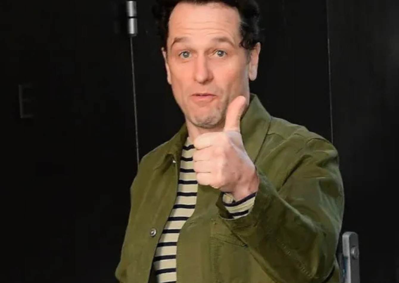 Matthew Rhys wearing a green smart casual jacket on Good Morning America 2026 with a clean tailored fit and classic collar