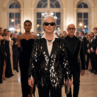 Meryl Streep The Devil Wears Prada 2 black sequin blazer