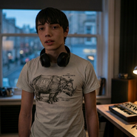 Your Friends and Neighbors Donovan Colan White Shirt featuring RHINOCERVS 1515 graphic artwork