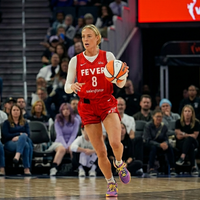 Sophie Cunningham Indiana Fever #8 Rebel Edition Red Basketball Jersey Front View