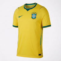 Brazil 2026 Home Jersey yellow football shirt with green side panels, CBF crest, and lightweight breathable performance fabric for match-day wear