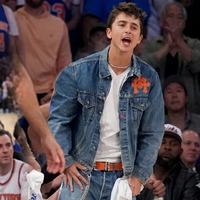 Timothee Chalamet 2026 NBA Finals Denim Jacket