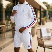 France Anthem 2026 white jacket with tricolor sleeves and crest