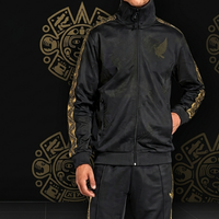 Mexico 2026 black gold tracksuit with crest