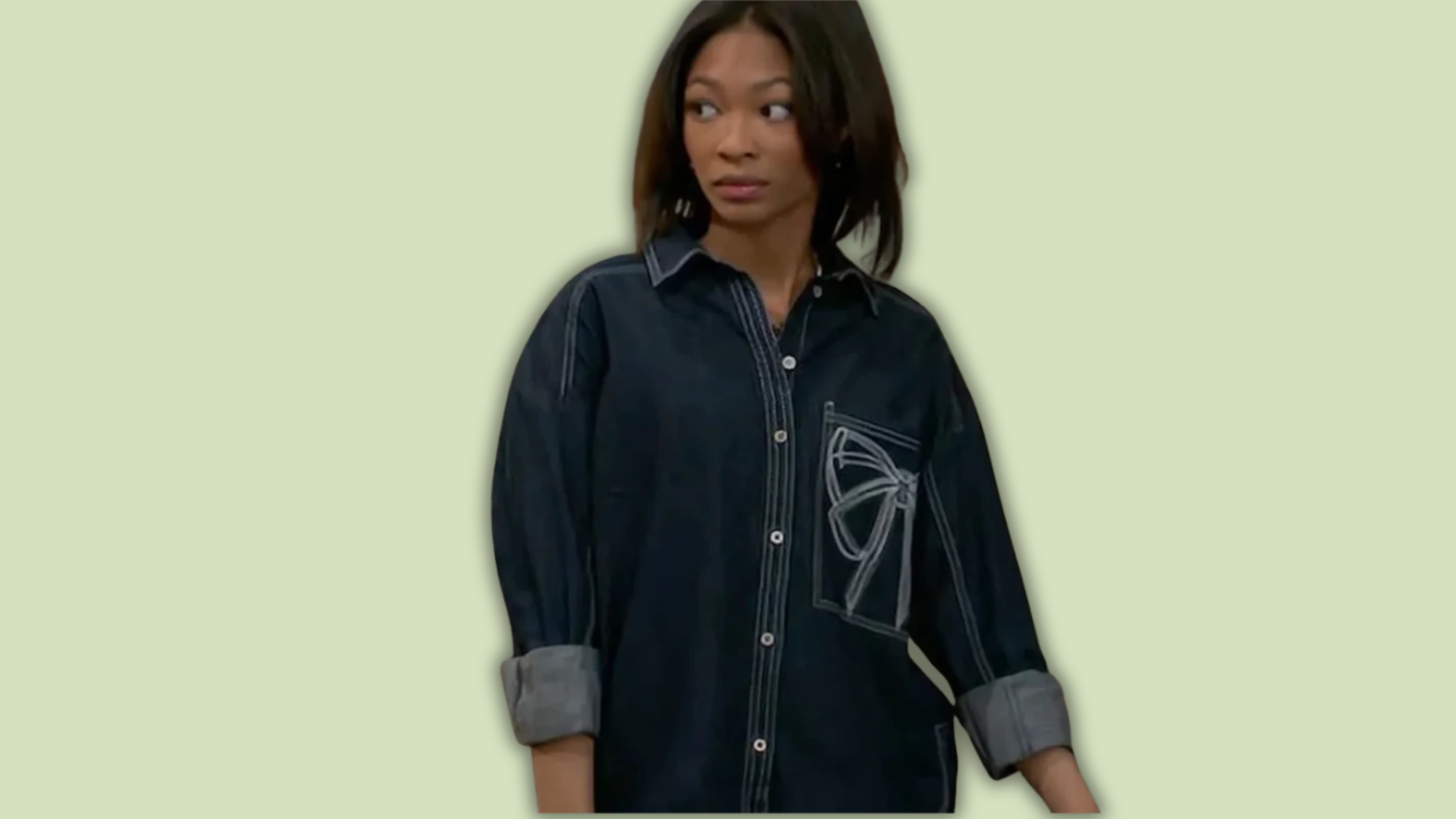 How to Style the Beyond the Gates 2026 Jessica Harris Denim Bow Shirt for a Bold Everyday Look