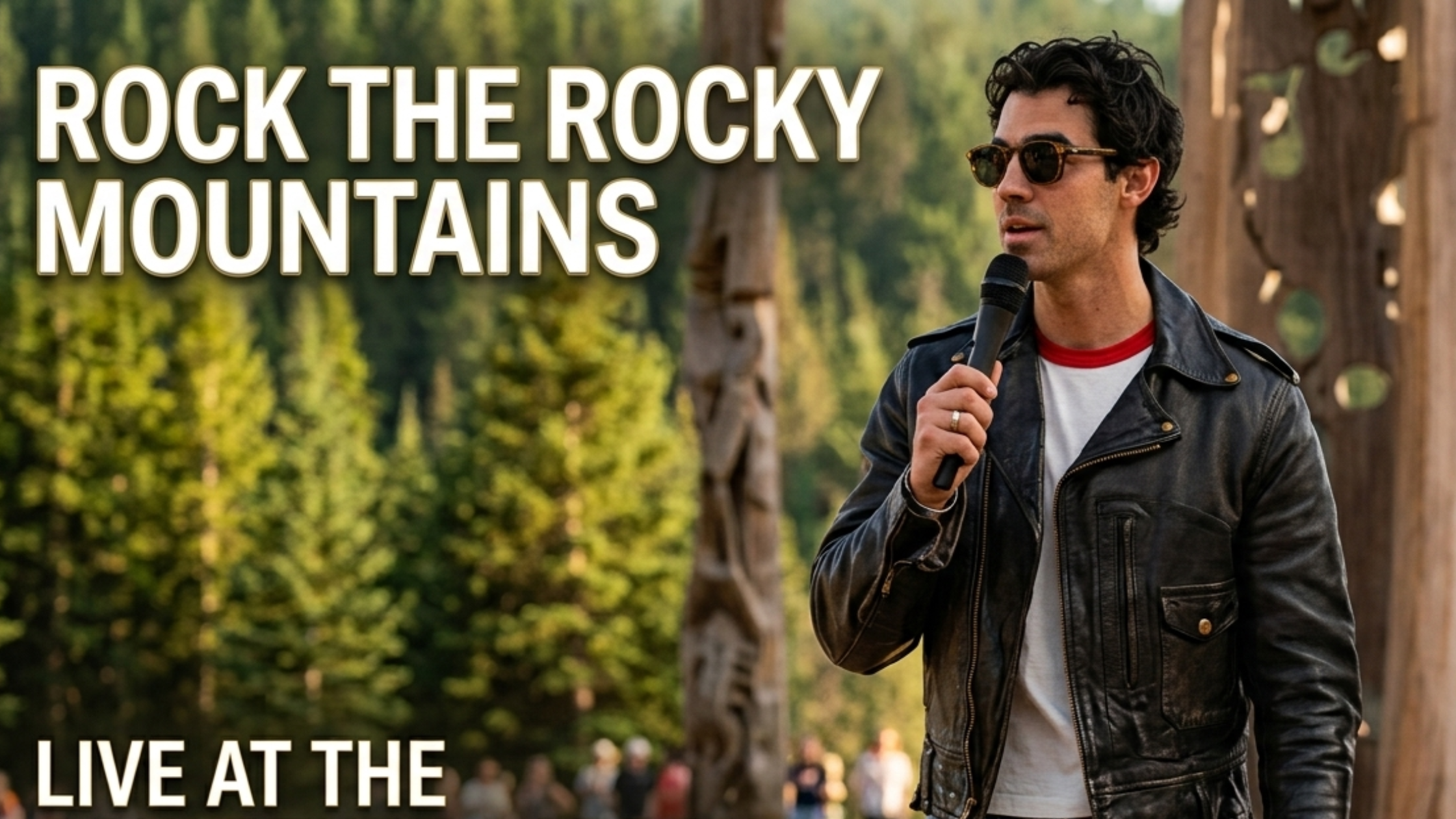 Camp Rock 3 Shane Gray Joe Jonas Black Asymmetrical Double Rider Biker Leather Jacket