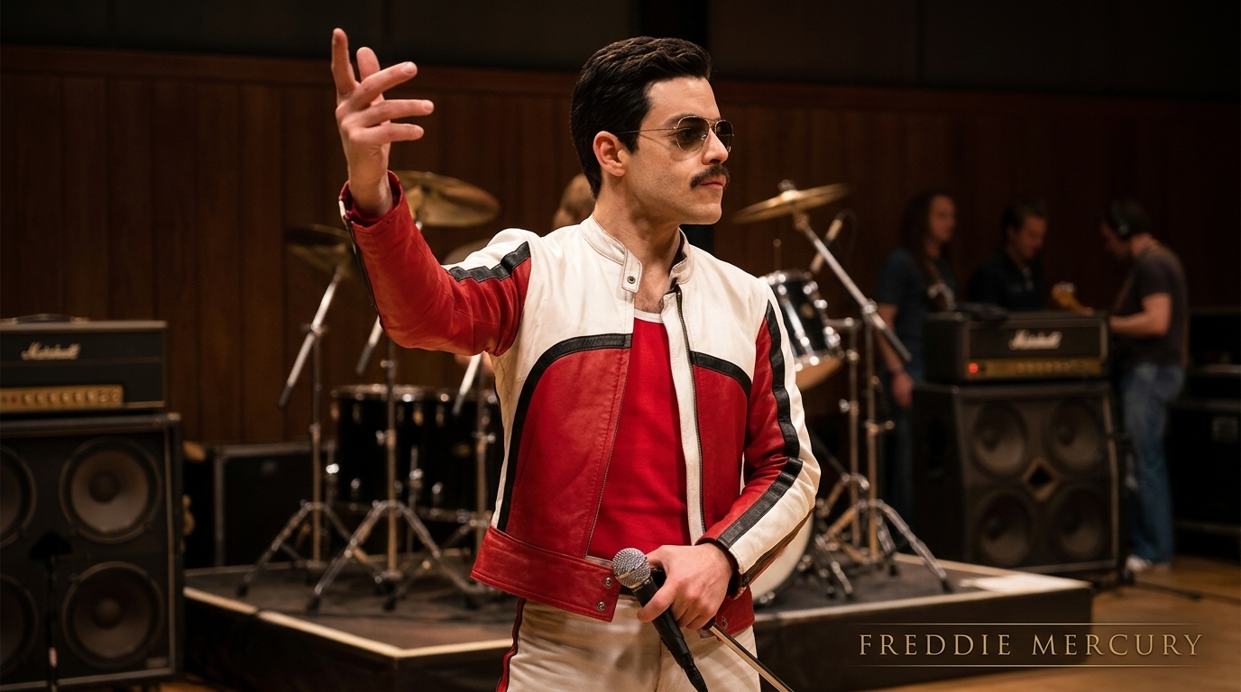 Freddie Mercury Rami Malek Leather Jacket