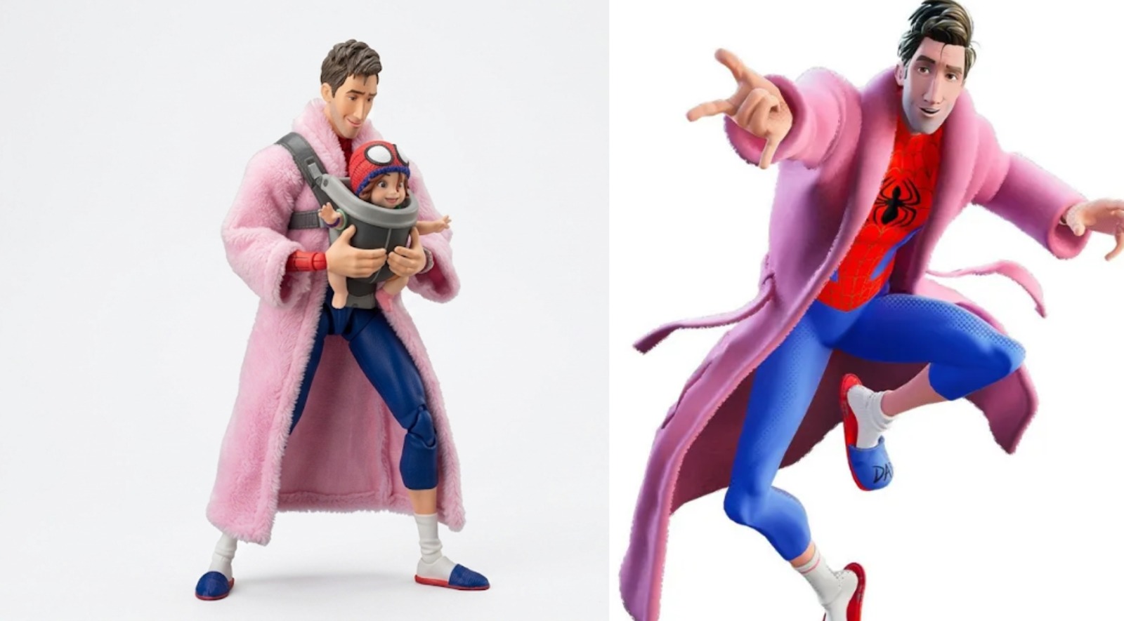 Spider-Man Across the Spider-Verse Peter B. Parker Pink Coat