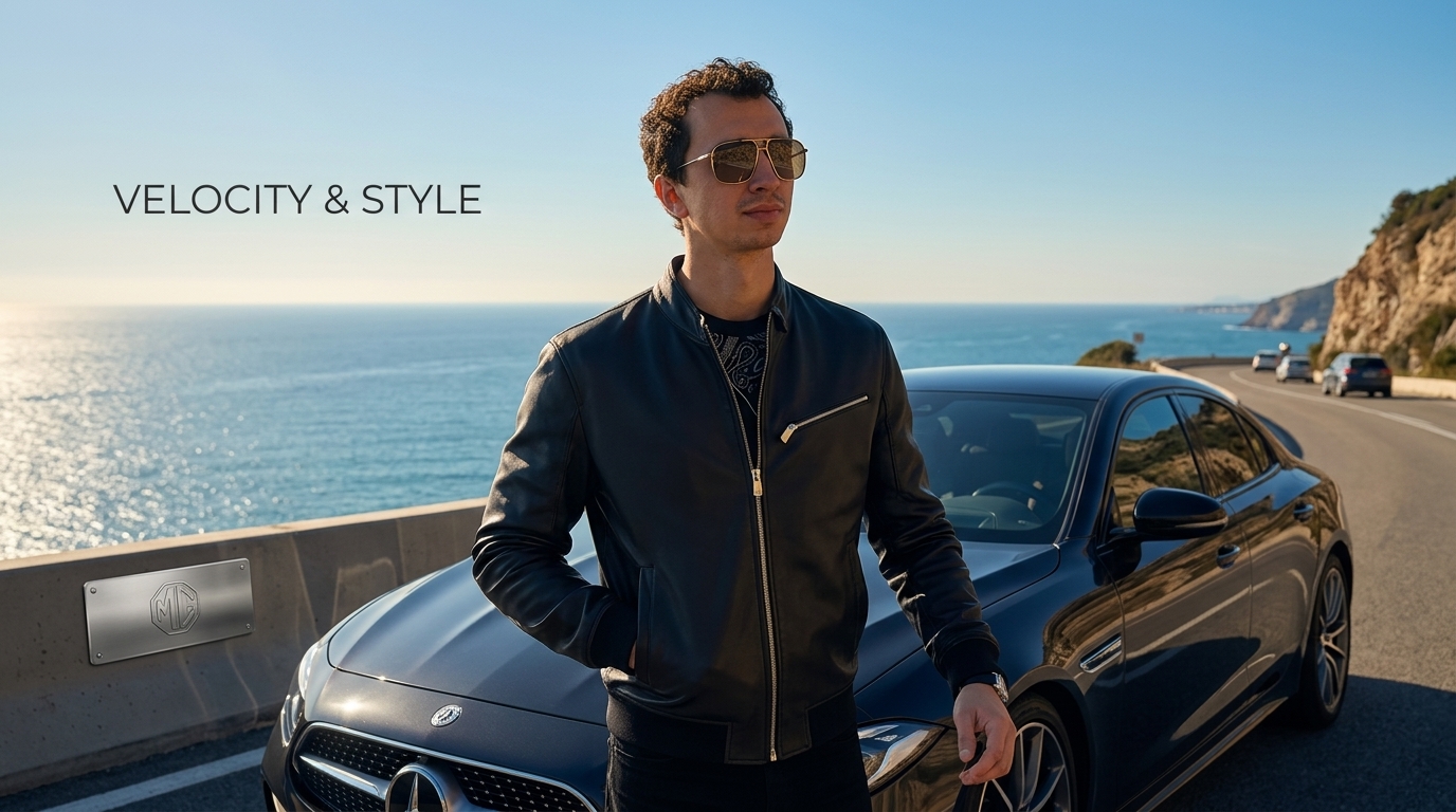 Tyler Hudson and Rex S08 Black Leather Jacket