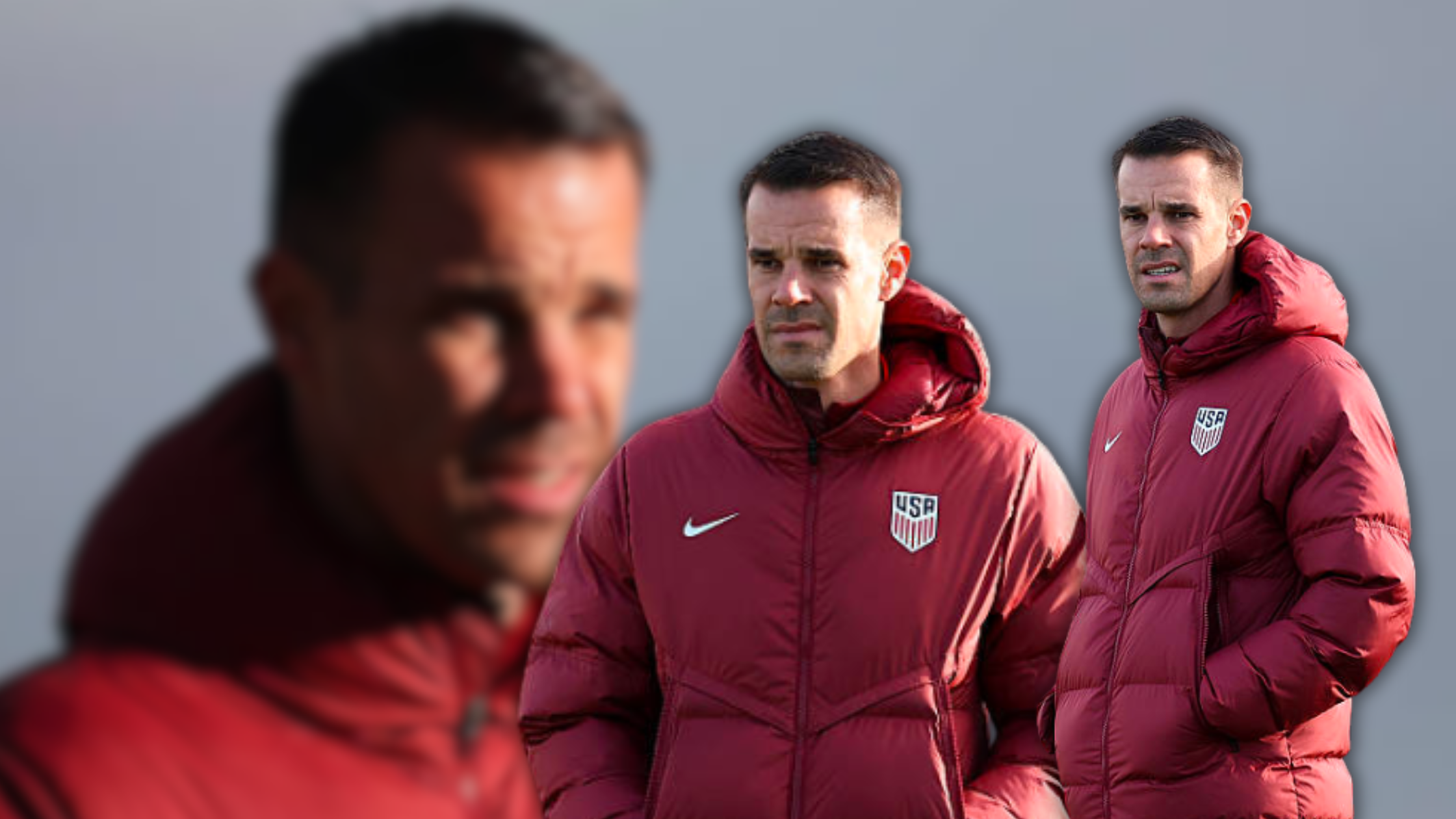 Gus Teren Wears Bold Red Puffer Jacket at Japan vs USA UEFA U19 Qualifying Match 2026