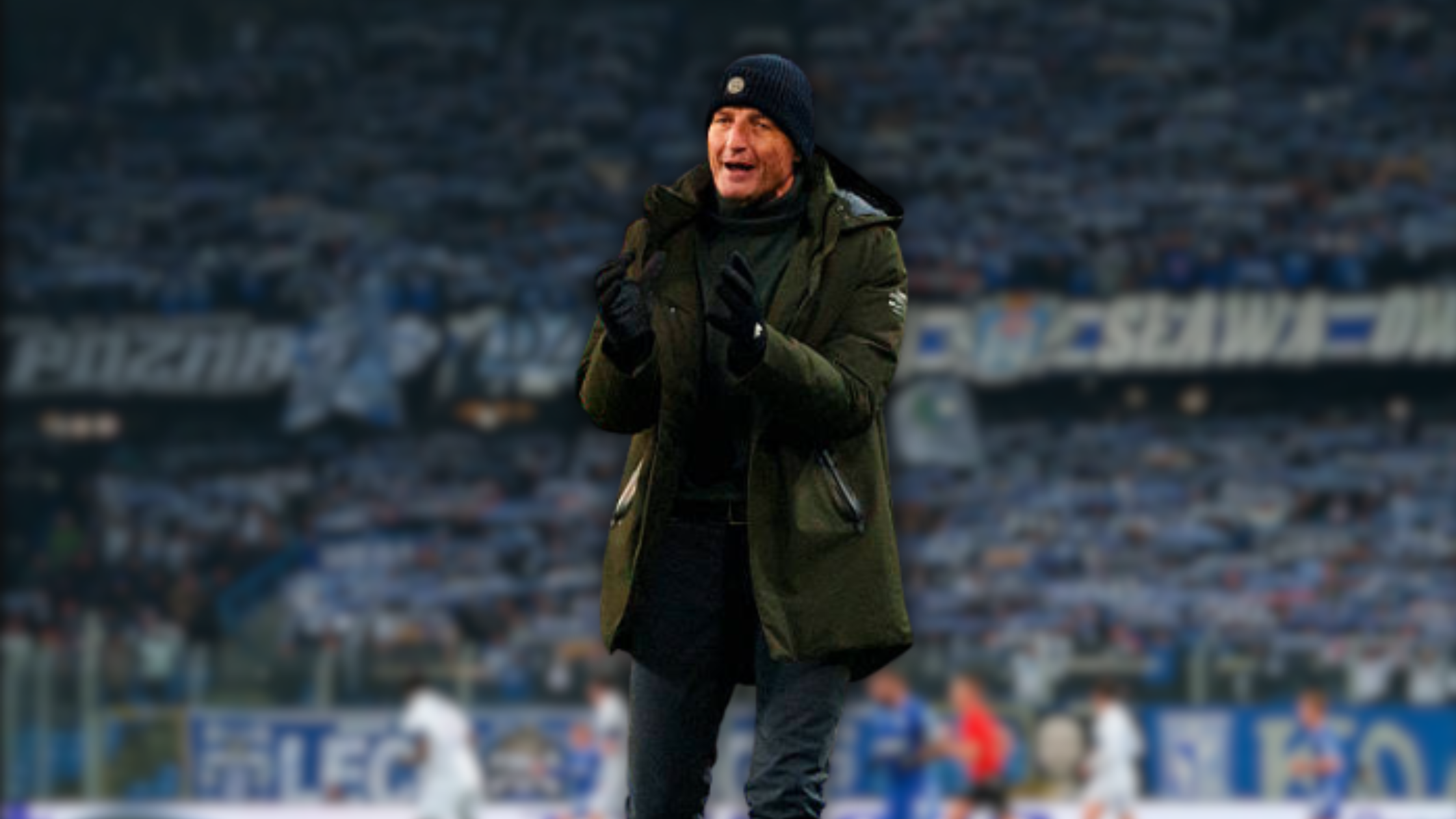 Peter Zeidler Turns Sideline Style Into a Statement Wearing Long Green Jacket at UEFA Conference League 2025/26 MD4